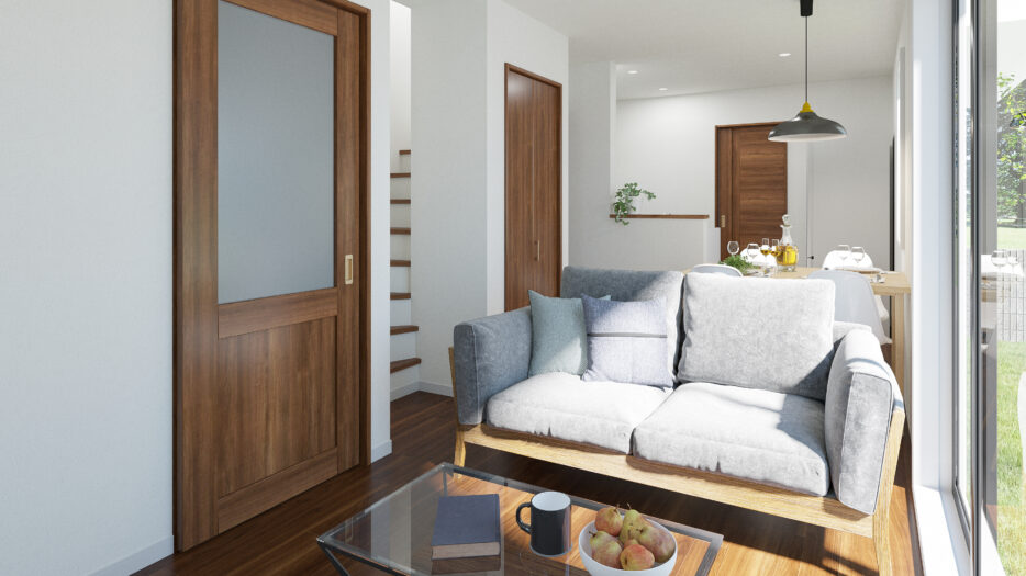 【Living room】<br />
顔を合わせる機会が多くなって安心できます
