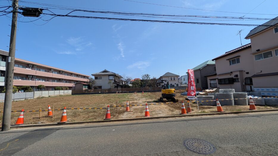 E・G号地付近を撮影しています!