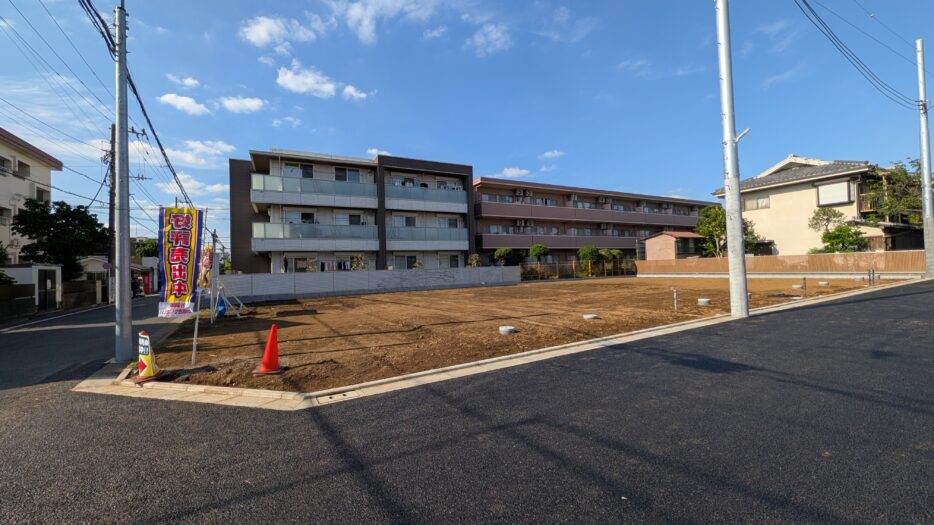 A号地～D号地方向を撮影しています！